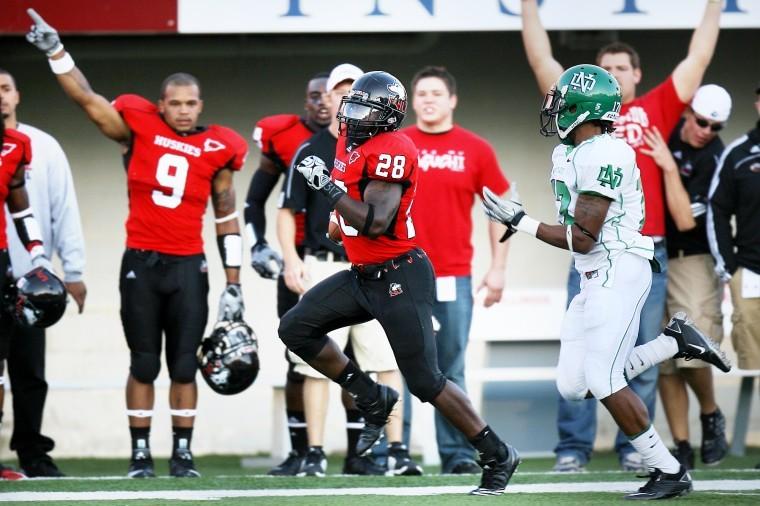 NIU running back Chad Spann broke off a 79-yard touchdown run on the first play from scrimmage in Saturdays 23-17 win.