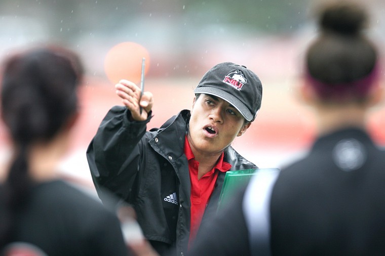 NIU womens soccer head coach Carrie Barker has seen the effects of Title IX both as an athlete and coach. 