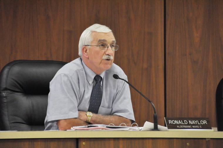 Ron Naylor, DeKalb 5th Ward Alderman, speaks at a DeKalb City Council meeting.