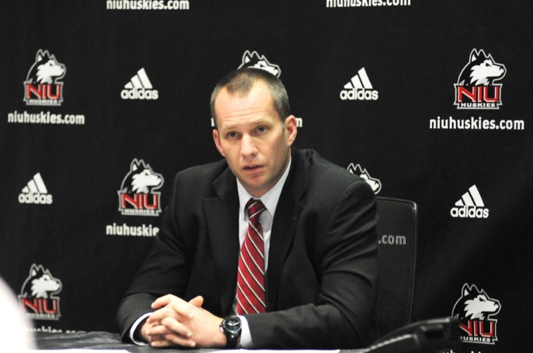 First-year+head+coach+Dave+Doeren+inked+22+new+recruits+to+the+NIU+football+team+on+Wednesday.
