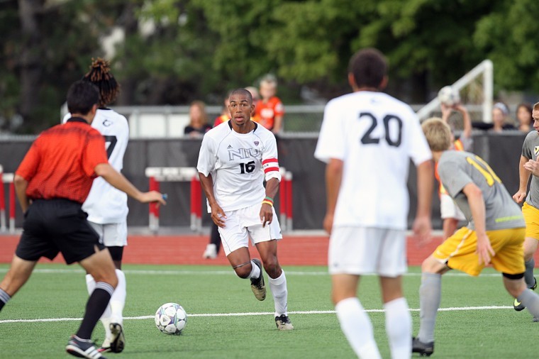 Finn Jor is one of four players from overseas on the NIU men's
soccer team
