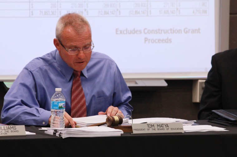 Tom Matya, President of the Board of Education for DeKalb
Community Unit School District 428 brought new issues to the board
and community members at the first meeting of the year Tuesday
evening.
