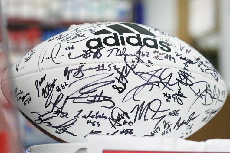 Caseys General Store, 1001 N. Annie Glidden Rd., is raffling
off a football autographed by the 2011 NIU Huskies football team.
The money raised for the football will go to St. Jude Childrens
Research Hospital. The winner will be drawn on November 1.
