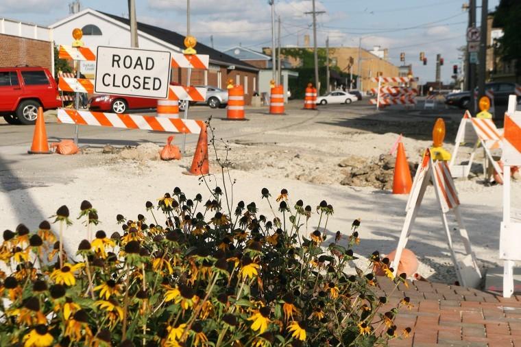 Northern Star File Photo-Road constuction took place on Locust
Street in August 2010.
