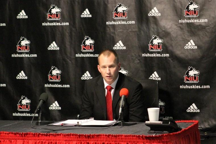 NIU head coach Dave Doeren details the 2012 recuriting class as
part of National Signing Day Wednesday afternoon. The Huskies inked
31 recruits including 16 from Illinois.
