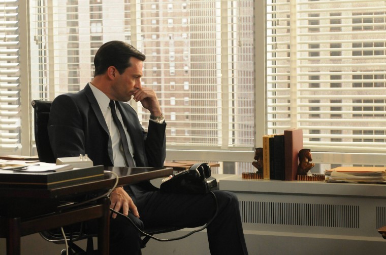 Don Draper's pensive staring returns to AMC March 25.
