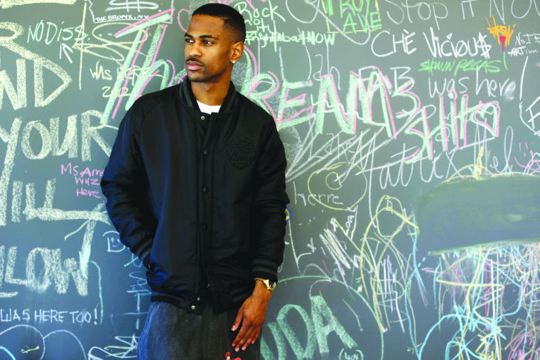 In this Friday, Aug. 16, 2013 photo, Big Sean poses for a portrait at Island Def Jam in Santa Monica, Calif. The rapper releases a new album, Hall of Fame, on Aug. 27, 2013.