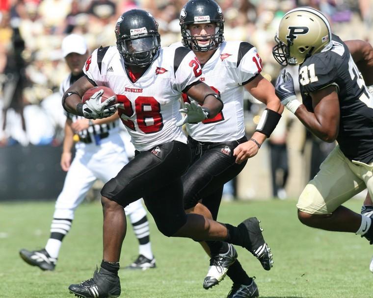 NIU Athletic Director Jeff Compher has scheduled many non-conference games, including NIUs 2009 upset victory over the Purdue Boilermakers.
