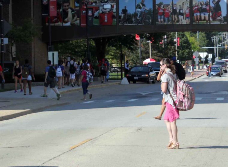 Students can encounter dangerous situations when traveling. Police advised walkers to pay attention to traffic.