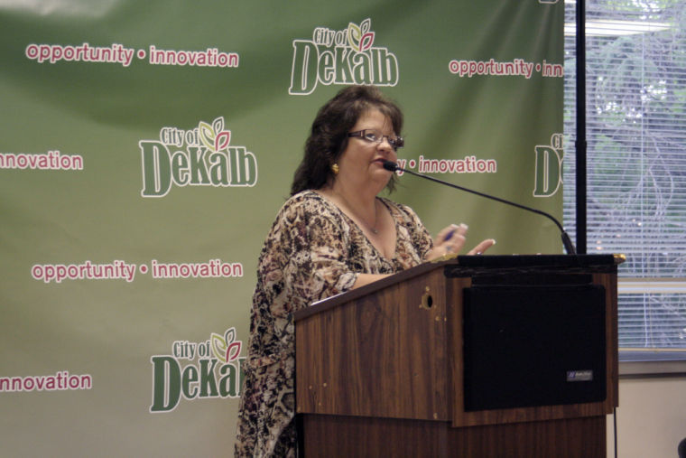 Vicky Torres, Best Western general manager, spoke about the hotel inspection program the city is considering in preparation for the IHSA football championship and NIU Homecoming. Torres expressed concerns that the time limit set upon local hotels is too short in order to meet the requirements of the city.
