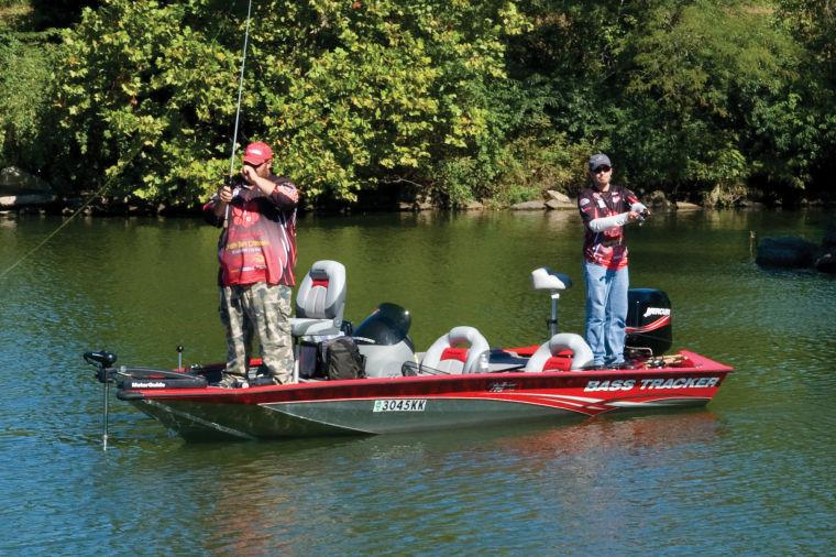 Club founder Steve McClone (left) and graduate student Clayton Black (right) have helped the Bass Fishing Club become a national force and qualify for nationals this season.