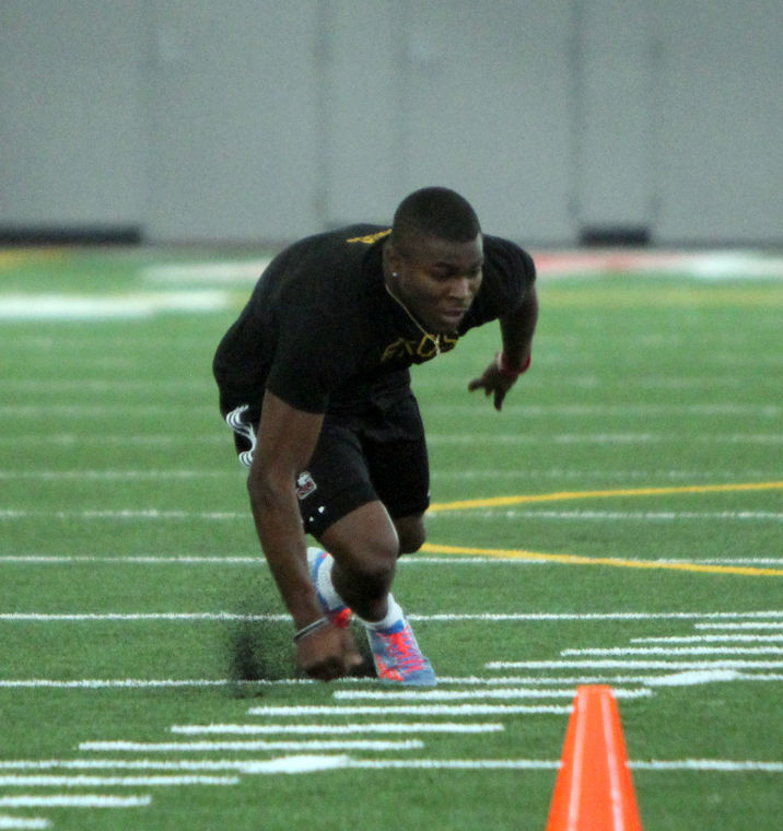 Safety Jimmie Ward said he spoke with Colts and Vikings representatives amongst others, for 90 minutes after he finished his workouts at Pro Day March 8 at the Chessick Center.