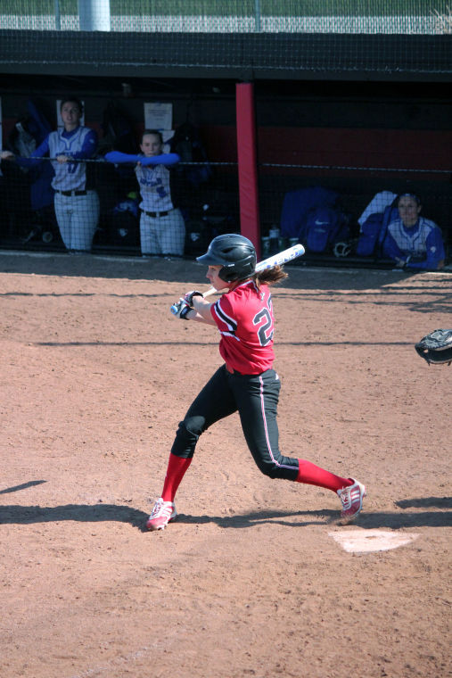 Senior Nicole Gremillion swings at a pitch against the Buffalo Bulls April 26 in DeKalb. The Huskies, who dropped both regular season games against Buffalo, open the MAC Tournament vs. the Bulls 4 p.m. Wednesday in Akron, Ohio.