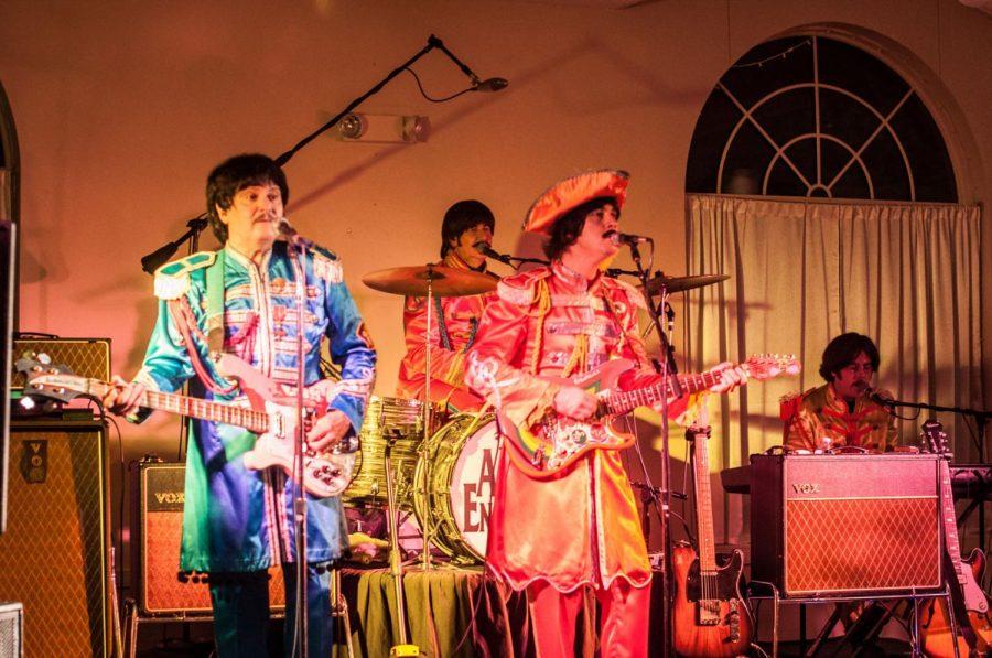American English, a Beatles tribute band, preforms songs Sept. 26 at St. Mary’s Memorial Hall, 322 Waterman St. The group helped fundraise for the Sycamore History Museum.