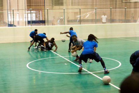 Black Male Initiative, Delta Sigma Theta Sorority and the Dodgeball Club hold a fundraiser tournament for the Sickle Cell Anemia Association of America, Inc. at the Chick Evans Field House Saturday. Altogether, $250 was raised.