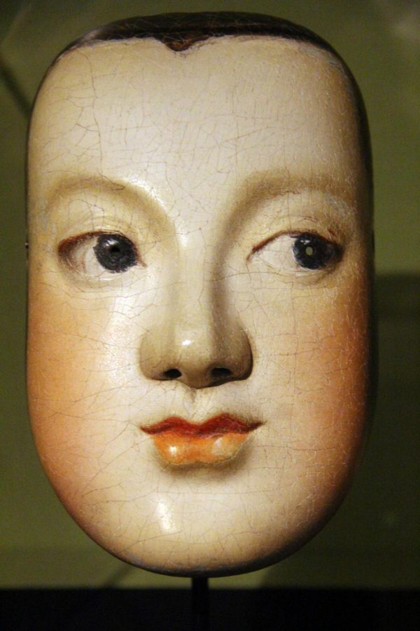 Traditions Transfigured features Noh masks created by Bidou Yamaguchi including “Maria Teresa.” 