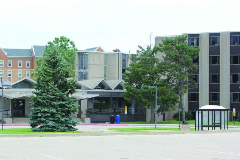 Lincoln Hall sits in front of New Hall on Sunday. The hall may see renovation, said Eric Weldy, vice president of Student Affairs and Enrollment Management.