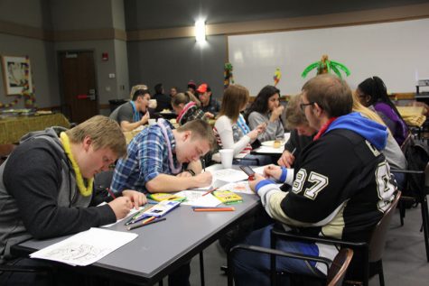 Students destress before finals