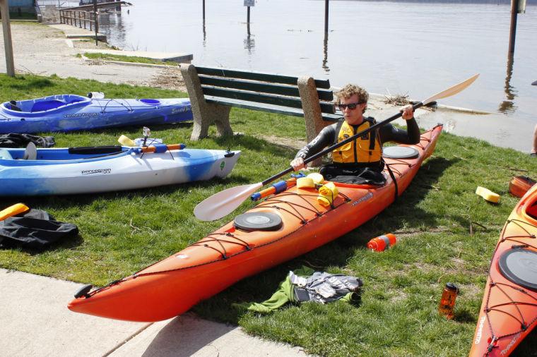 Kayaks to paddle Gabel Hall Pool