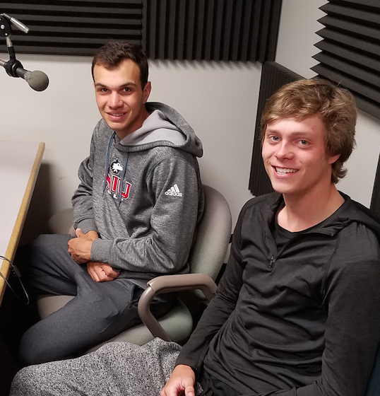 On this episode of Northern Star Press Box, we sit down with Huskie golfers Thomas DeMarco and Matt Cholod. Topics include hockey talk, roommate rundown and the NCAA Golf Tournament.