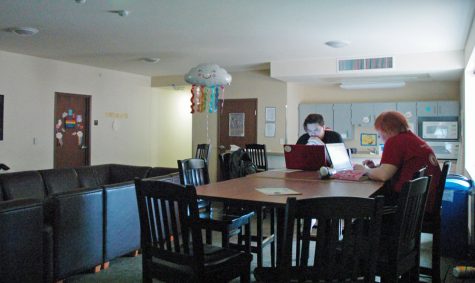 Students study on Sunday in the New Residence Hall West cluster 207 . Currently, only incoming freshman can choose to live in the new community for the fall 2017 semester.