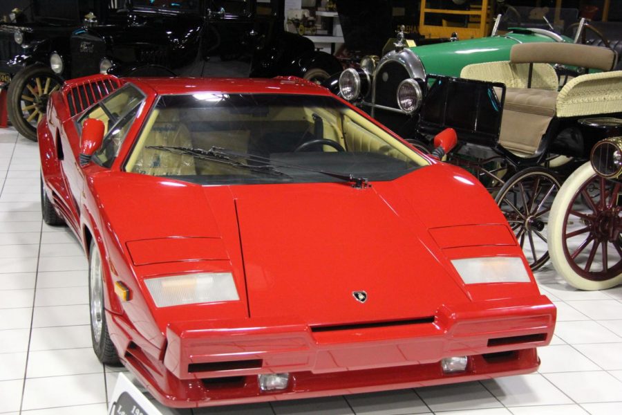 One of 65 cars Jerry Rich, owner and founder of Rich Harvest Farms, has in his car garage. He owns four of the 50 1989 Lamborghini Countachs imported into the United States. 