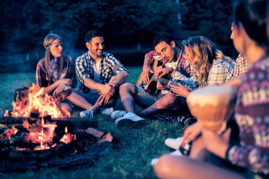 When inviting people over for a bonfire, change it up with different styles of s’mores, do-it-yourself drink options and a unique soundtrack.