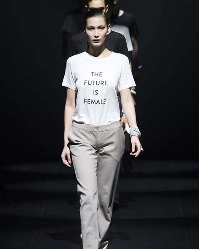 Designers+from+all+over+debuted+fashion+lines+bearing+political+statements+of+strength+and+unity.