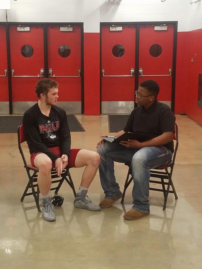 Senior wrestler Quinton Rosser sits down with Rick Green, Northern Star sports contributor, to discuss the team’s success this season, along with their goals for the rest of the year. Rosser finished with a 14-5 record this past season.
