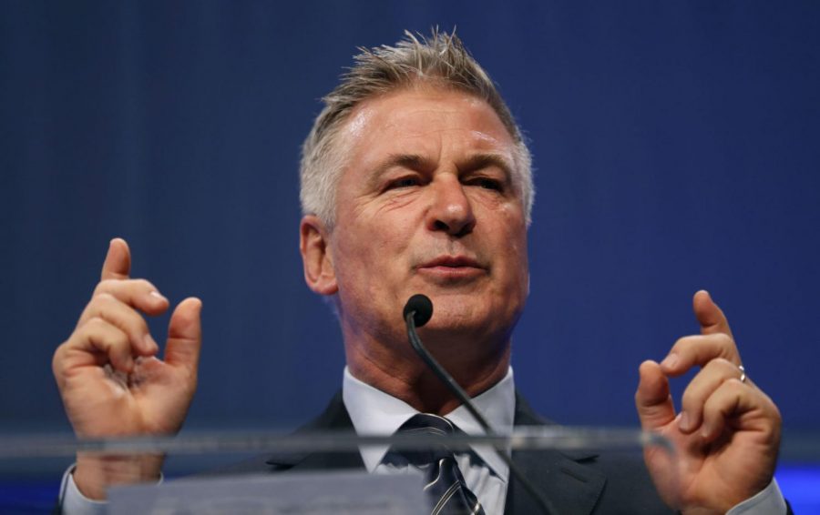 Associated Press File Photo: Actor Alec Baldwin, who is known for his mocking impersonations of President Donald Trump on Saturday Night Live, speaks November 2017 at the Iowa Democratic Partys fall gala, in Des Moines, Iowa.