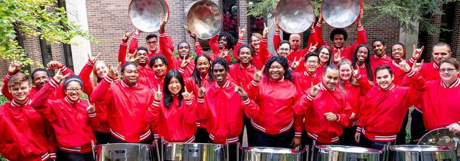 The NIU Steelband performed a memorial concert, in honor of founder G. Allen OConner, Sunday in the Boutell Memorial Concert Hall in the Music Building.