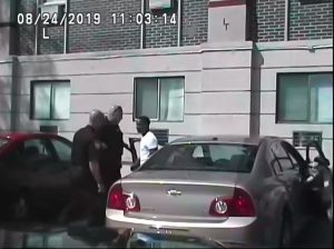 Footage released by DeKalb Police Department Sept. 1 shows two officers instructing Elonte McDowell, 25, of Aurora, to exit his vehicle.