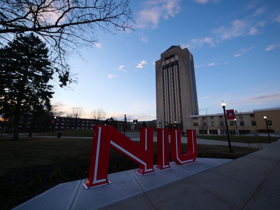 NIU campus in April 2020.