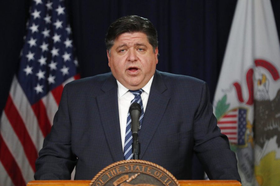 Illinois Gov. J.B. Pritzker announces that three more people have died in the state from from Covid-19 virus, two Illinois residents and one woman visiting from Florida, during a news conference Thursday in Chicago.