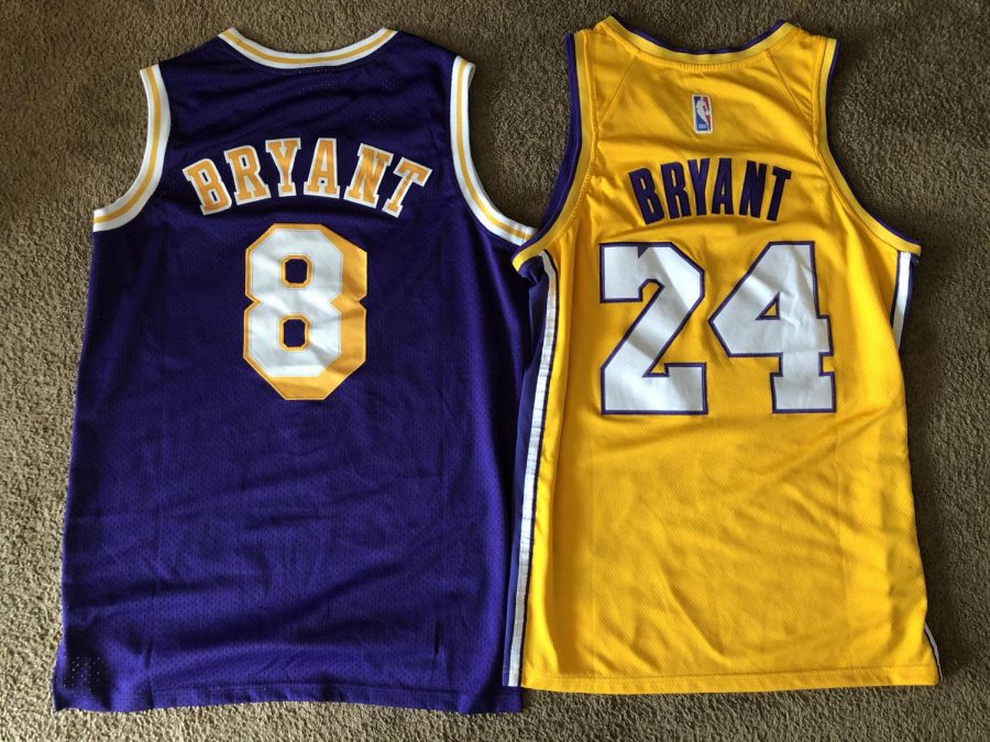 Kobe+Bryant+wore+8+from+1996-2006%2C+and+24+from+2006-2016.