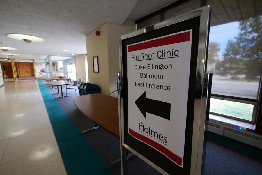 A flu shot clinic in the Duke Ellington Ballroom will be held from 10 a.m. to 4 p.m. on Wednesday.