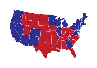 2020 Election Electoral College map.
