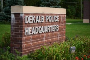 DeKalb Police Headquarters, 700 W. Lincoln Highway. 