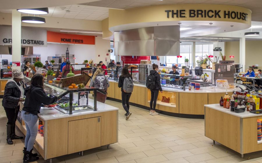 There are many food and drink options NIU students to choose from at New Hall Dining and other location across campus.