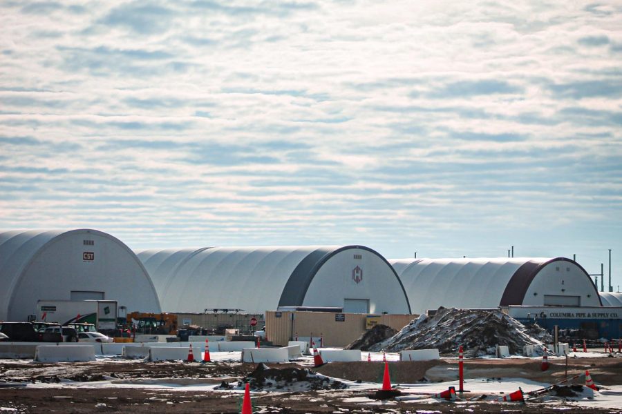 Facebook Data Center, east of Route 23 and south of Gurler Road, is in the first phase of construction.  