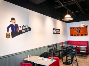Takis To Go, 817 W Lincoln Hwy, serves traditional American food. 