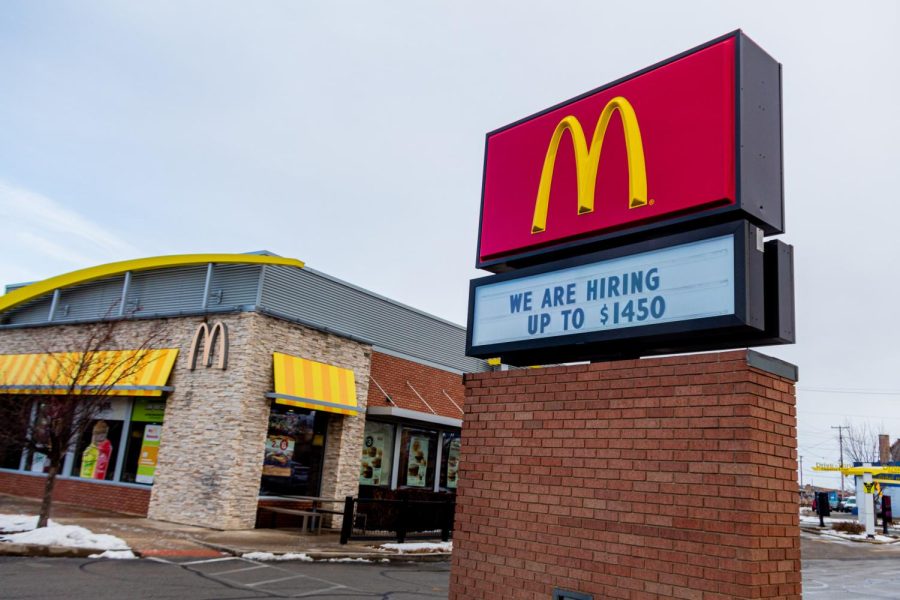 Downtown+DeKalb+McDonalds+is+now+hiring.+They+posted+that+employees+can+make+%2414.50+to+stand+out+from+other+employers.+