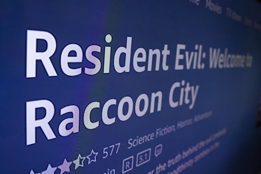 A photograph of Resident Evil: Welcome to Raccoon City on Amazon Prime Video.