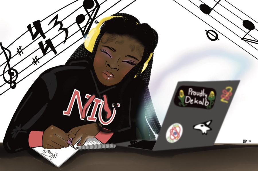 Listening to music while doing schoolwork is very common among college students. 