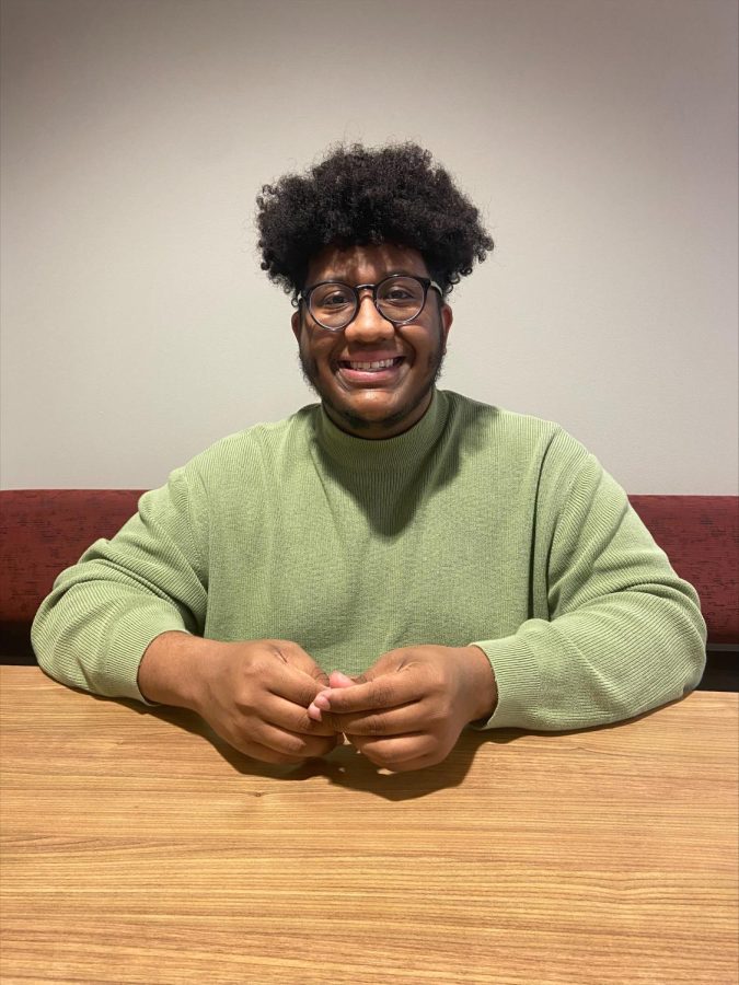 Montez Soliz, a junior political science major, is running for president and will increase transparency and communication with students. 