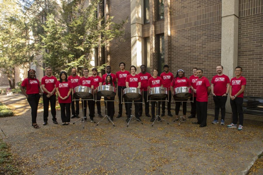 The NIU Steelband will perform “88 Degrees in the Shade,” “Branches of Snow” and “Ivory Coast” composed by Robert Chappell, Beethoven’s “Piano Sonata No. 14, Op. 27, No. 2” and “Dream” composed by Liam Teague.