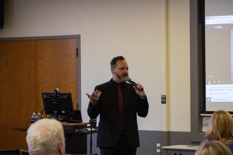 Vice President of Student Affairs candidate Clint-Michael Reneau spoke Thursday about how he will make tough decisions if that means students will succeed. 