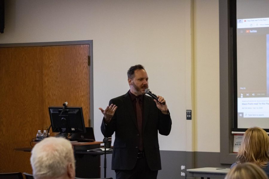 Vice President of Student Affairs candidate Clint-Michael Reneau spoke Thursday about how he will make tough decisions if that means students will succeed. 