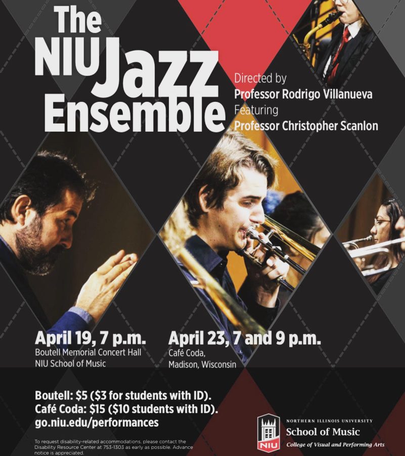 The+NIU+School+of+Music+Jazz+Ensemble+will+present+its+spring+concert+on+April+19+at+7+p.m.+in+the+Boutell+Memorial+Concert+Hall+in+the+Music+Building.%C2%A0