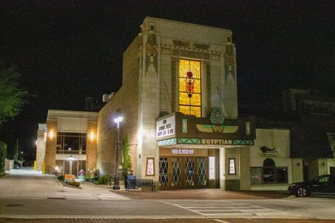 The Egyptian Theatre is located downtown DeKalb at 135 N. 2nd Street.